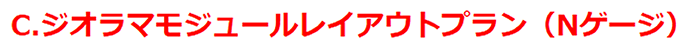 ジオラマモジュールレイアウトプランC
